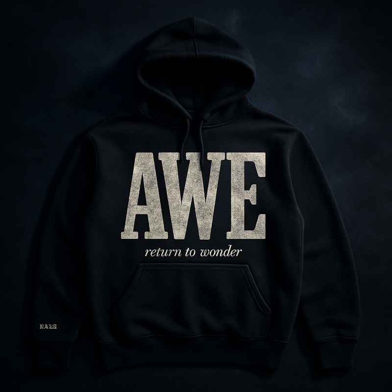 Awe hoodie, worn