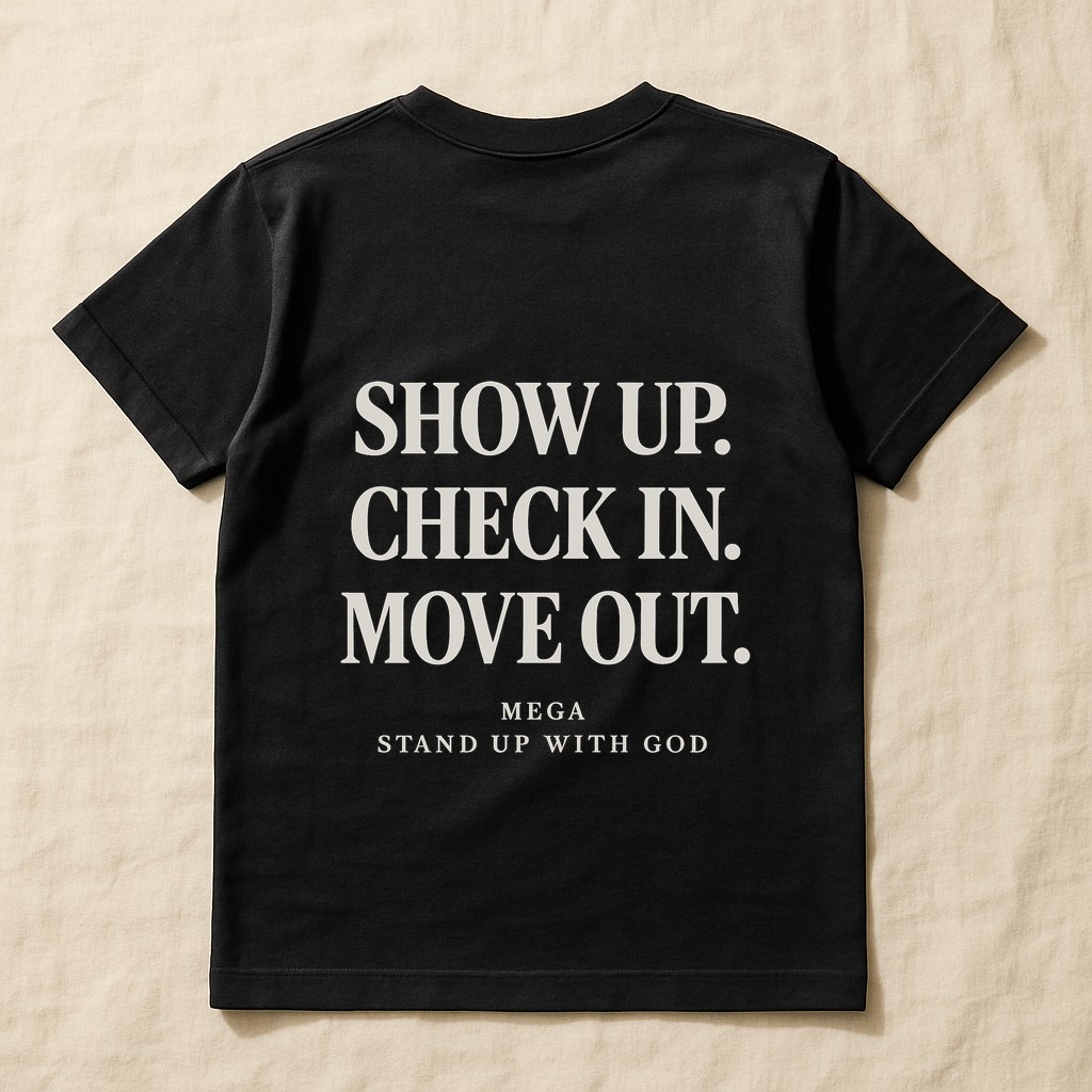 Daily Stand-Up tee, worn